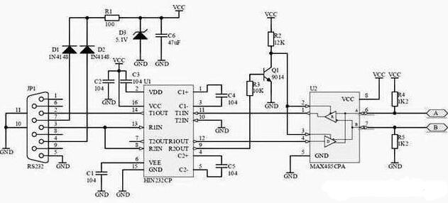 RS232接口的定義 安徽得潤電氣技術有限公司，主營：高低壓開關柜，高低壓無功補償柜，消弧消諧設備，自動化控制系統(tǒng)柜  全國統(tǒng)一客服熱線：400-0551-777