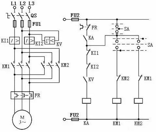 電動(dòng)機(jī)常用保護(hù)的接線圖